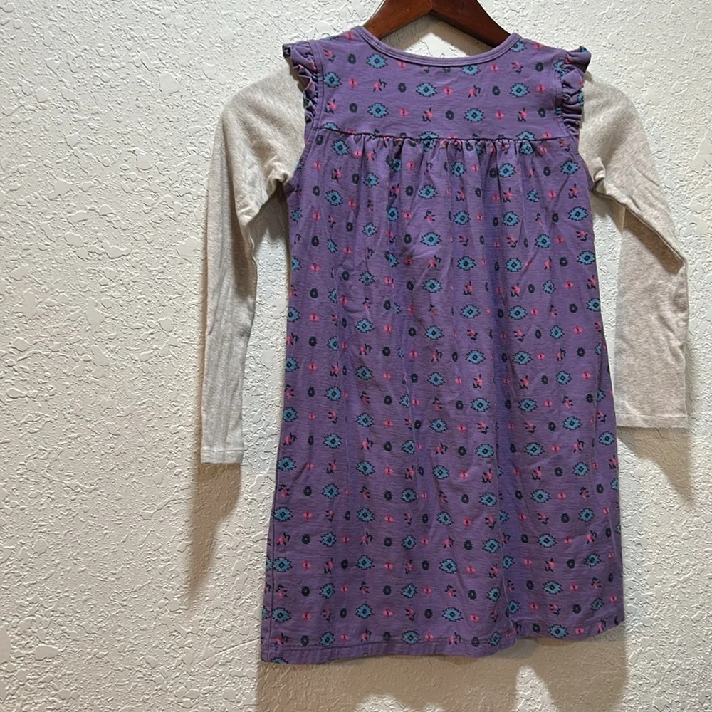 TEA beautiful flower dress girls size 8 GUC